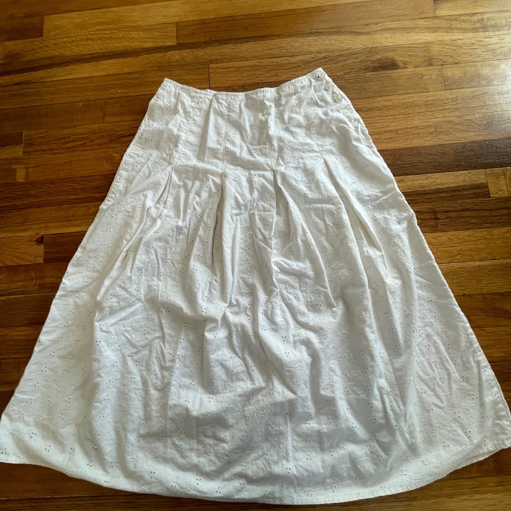 SANTA CRUZ Vintage 70’s-80’s White Eyelet Women's Skirt